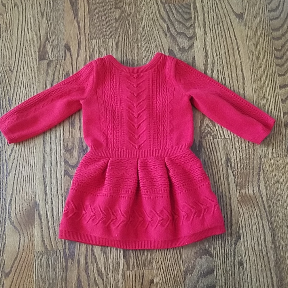 Adorable Janie and Jack Red Knit Dress